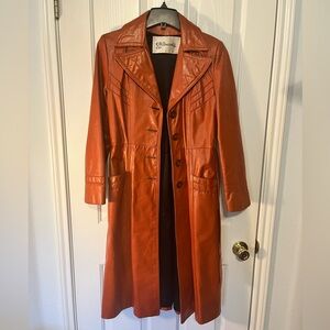 Leather Trench Coat 🌟